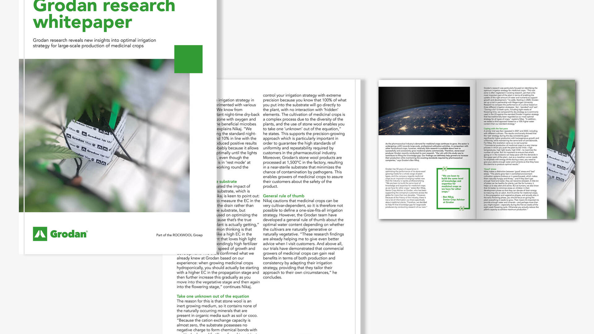Grodan research whitepaper medicinal crops